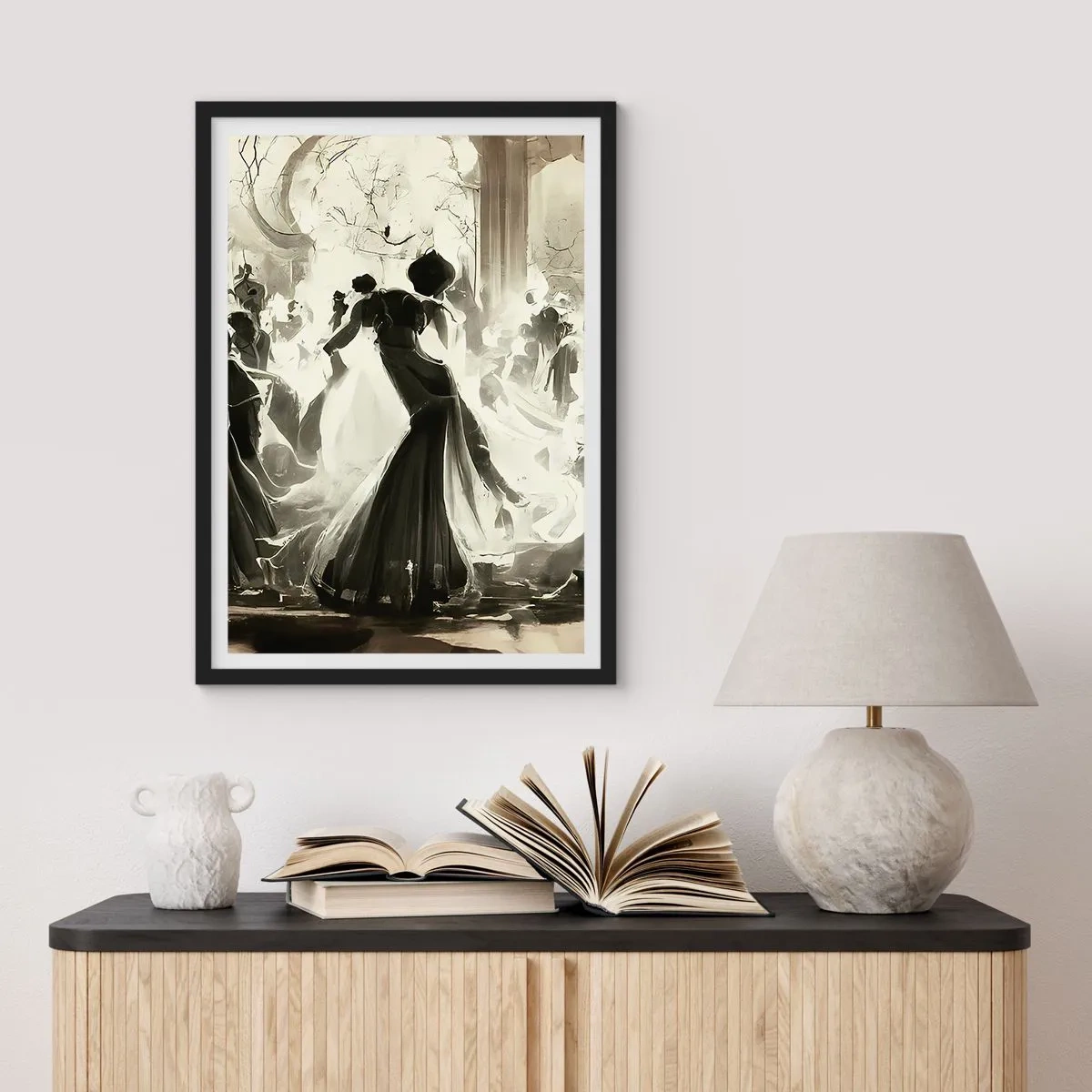 Poszter fehér keretben - Nagy álarcosbál - 70x100 cm