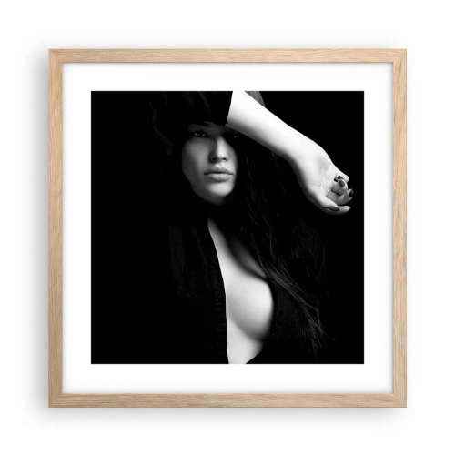 Poszter világos tölgy keretben - A csábítás iskolája - 40x40 cm