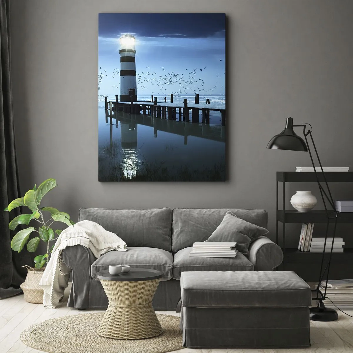 Vászonkép - És nem félsz a sötéttől - 50x70 cm
