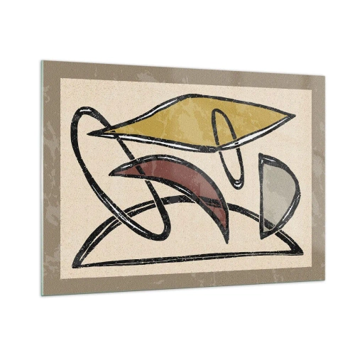 Üveg kép - Függőlegesek és vízszintek - 100x70 cm