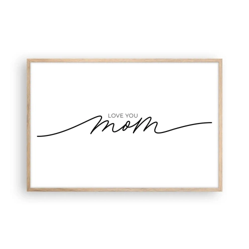 Poszter világos tölgy keretben - Nagy megrázás - 91x61 cm