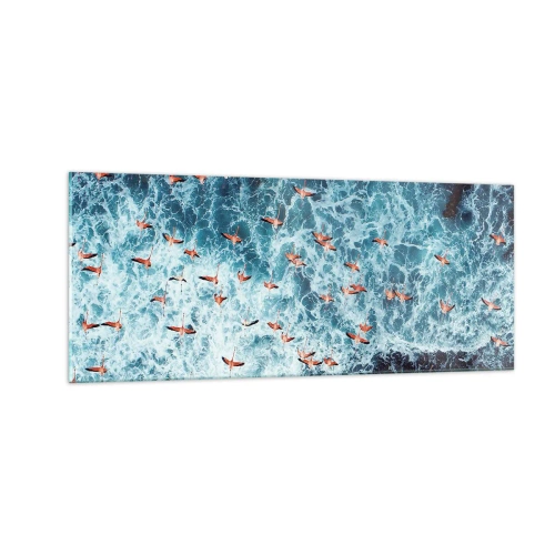 Üveg kép - A tengerparti parádé - 100x40 cm