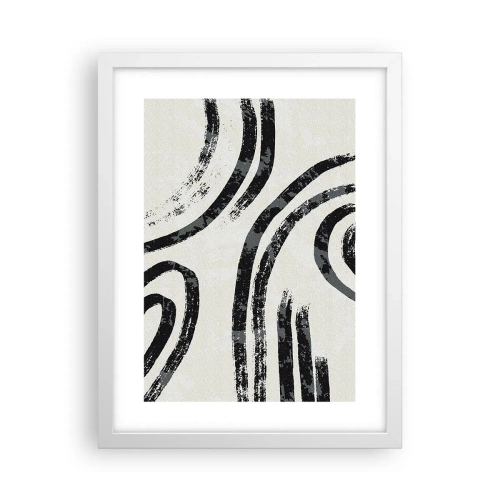 Poszter fekete keretben - Félig megállt - 30x40 cm
