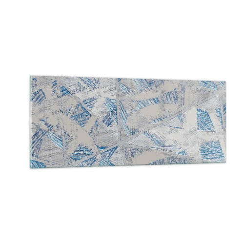 Üveg kép - A szürkéskék labirintusban - 100x40 cm