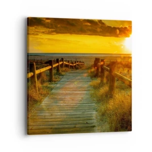 Vászonkép - Régi aranyban fürdetve - 40x40 cm