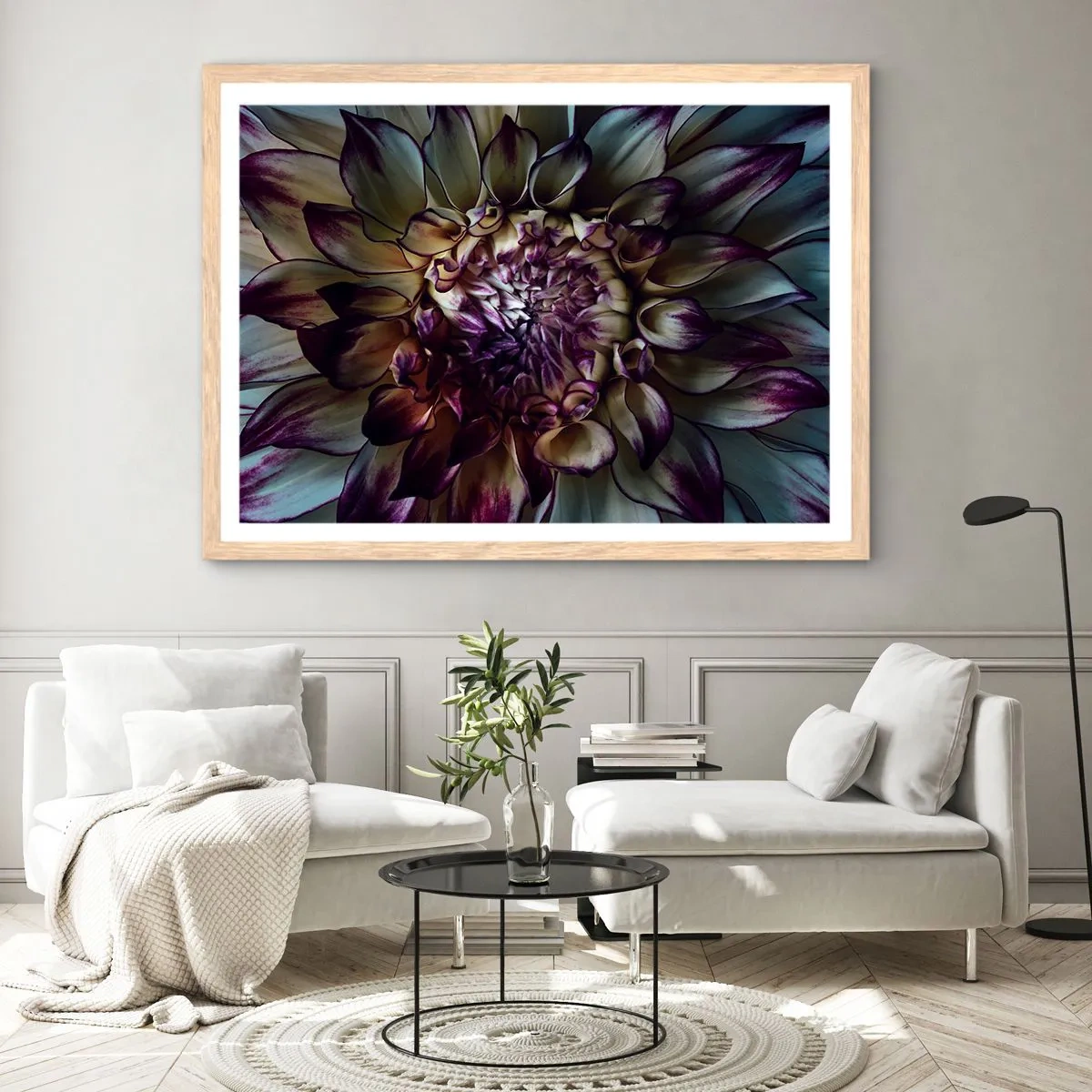 Poszter világos tölgy keretben - A fiatalság kivirágzása - 70x50 cm
