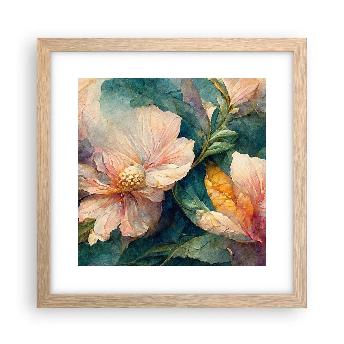 Poszter világos tölgy keretben - A nagyon finomság - 30x30 cm