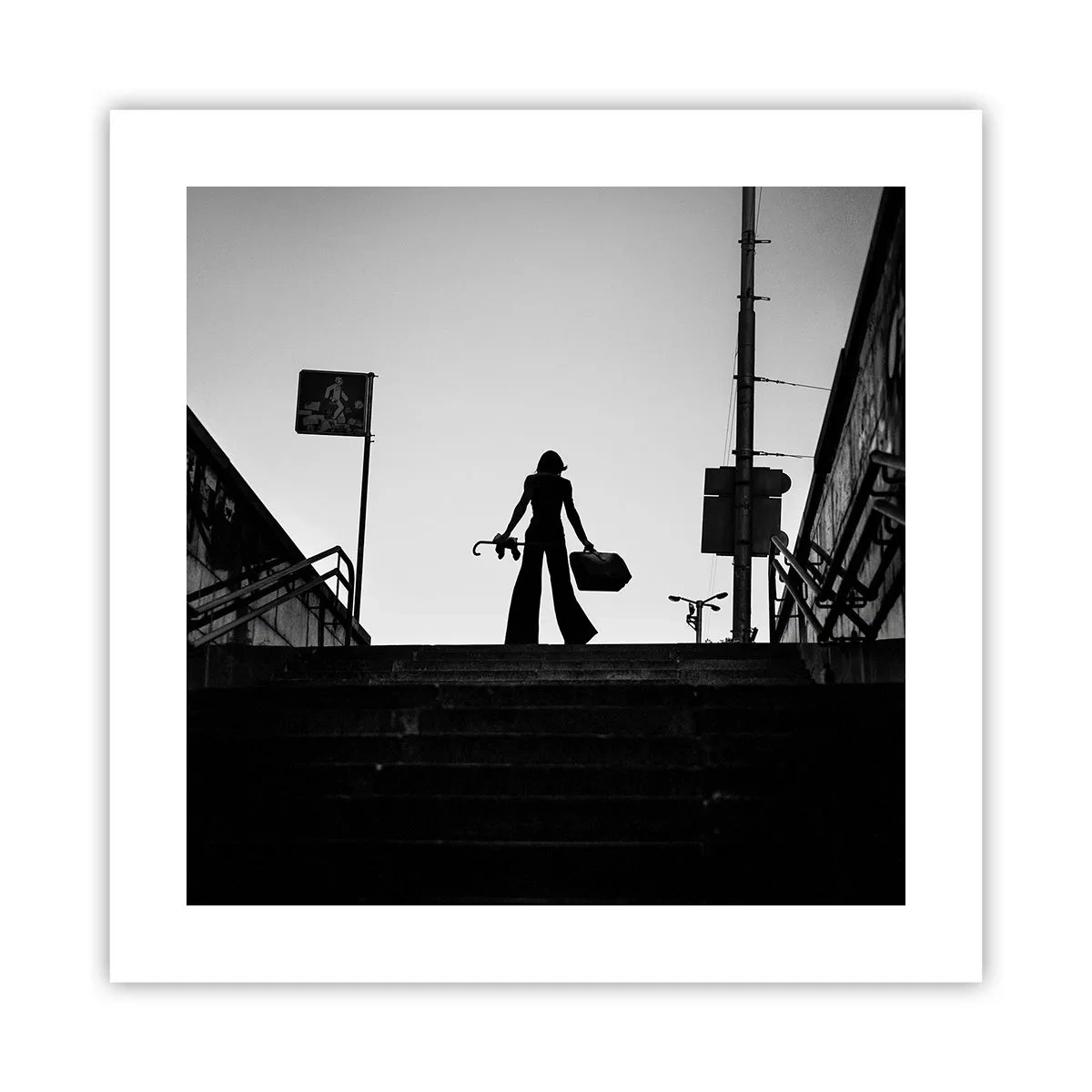 Poszter - Városi vándorlás - 40x40 cm