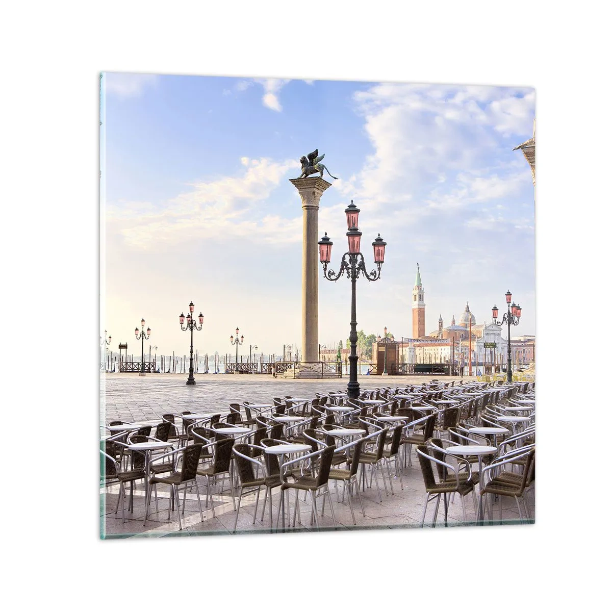 Üveg kép - Gyere, minden készen áll - 40x40 cm