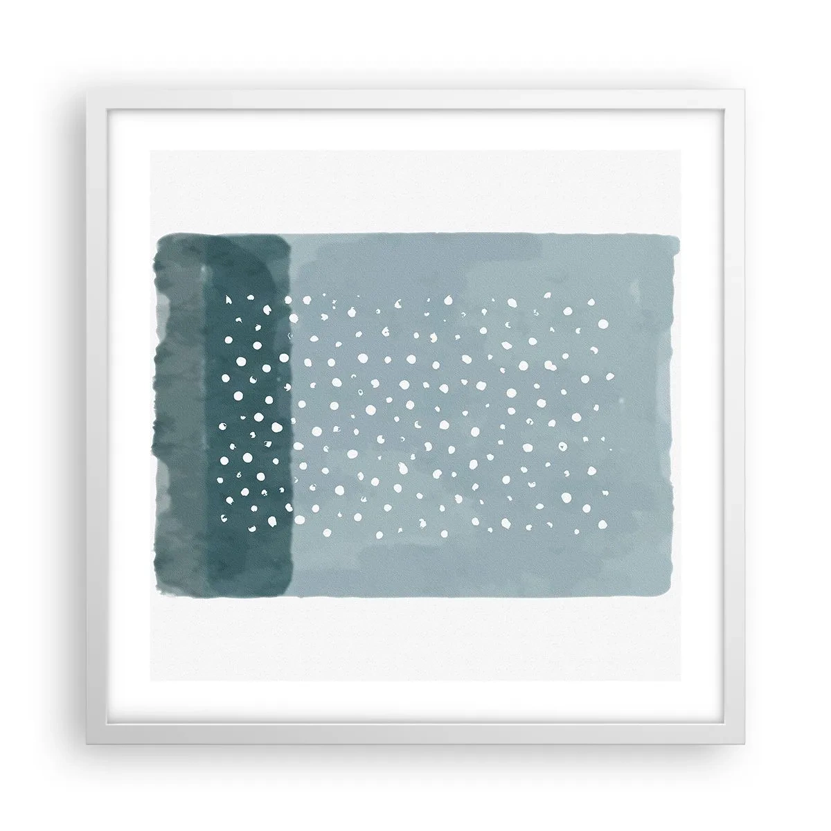 Poszter fekete keretben - Kéken nőtt - 50x50 cm