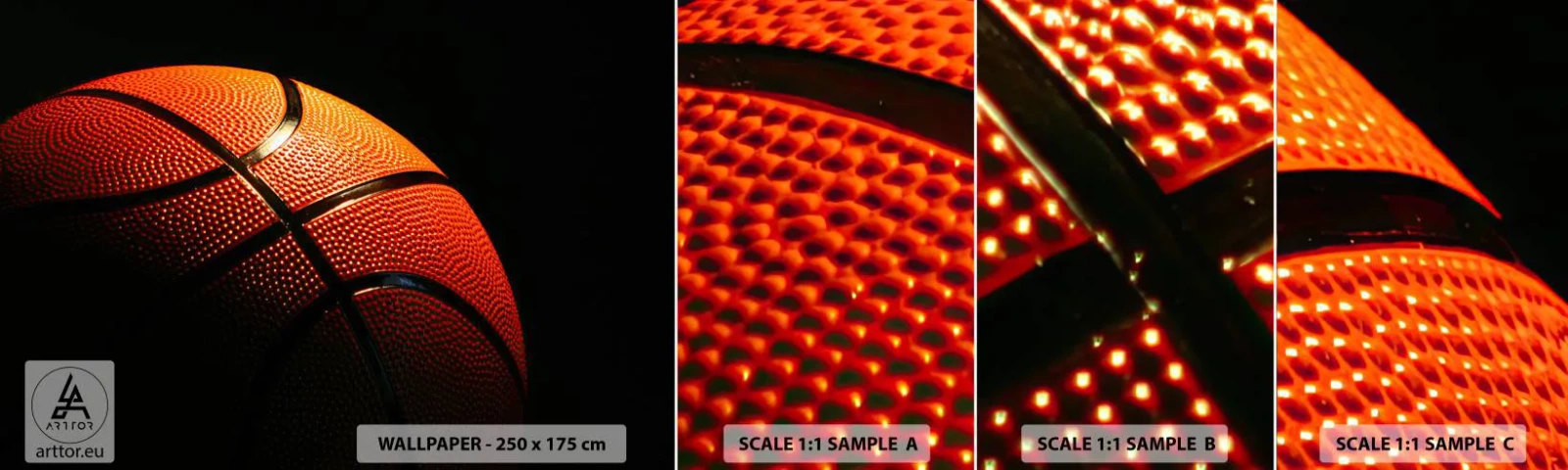 Fotótapéta Minta Standard Eco - Gyönyörű, mint egy bolygó - Sport, Kosárlabda, Kosárlabda - 100x30 cm