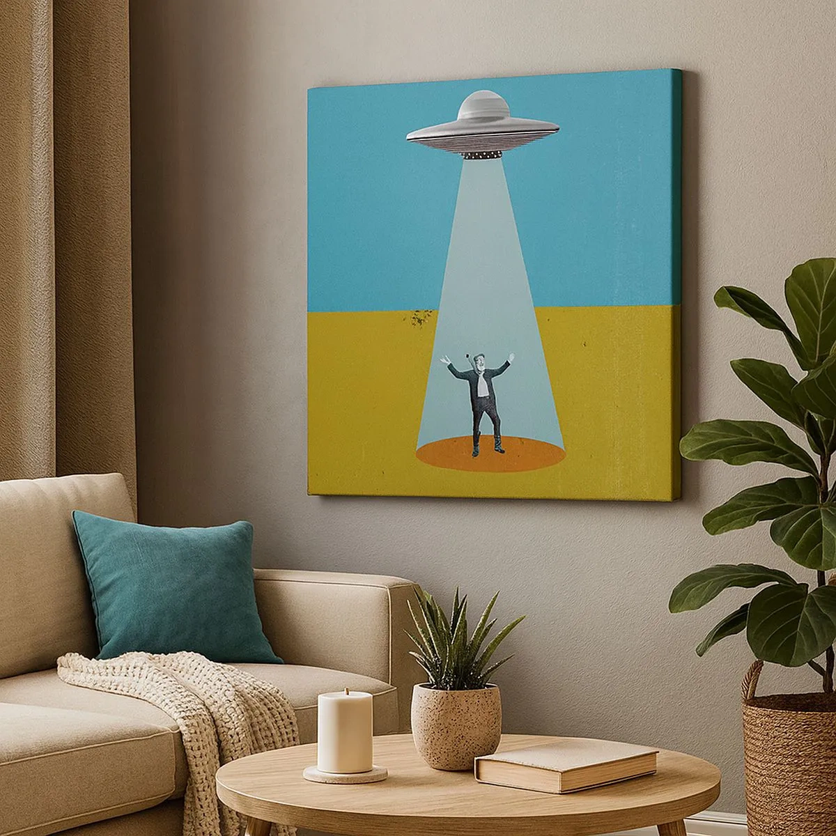 Vászonkép - Közeli találkozás - 30x30 cm