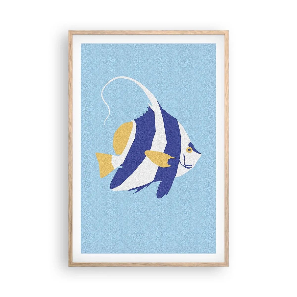 Poszter világos tölgy keretben - Miss trópusi víz - 61x91 cm