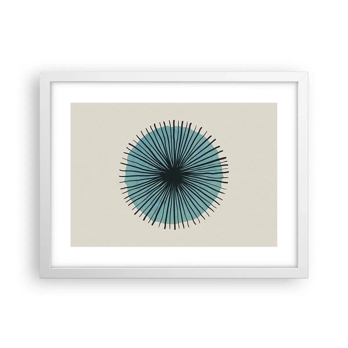 Poszter fekete keretben - Ragyogóan a kékben - 40x30 cm