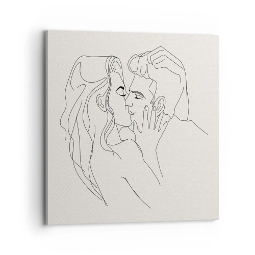 Vászonkép - Összegabalyodva az érzésben - 70x70 cm