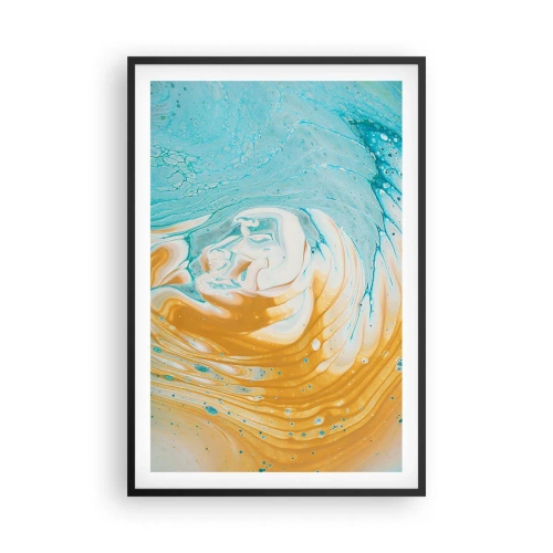 Poszter fehér keretben - Pasztell örvény - 61x91 cm