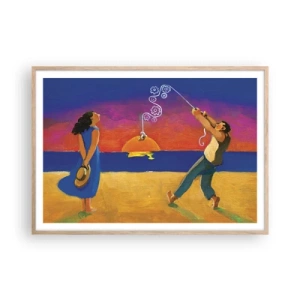 Poszter világos tölgy keretben - Több, mint egy csillag az égből - 100x70 cm