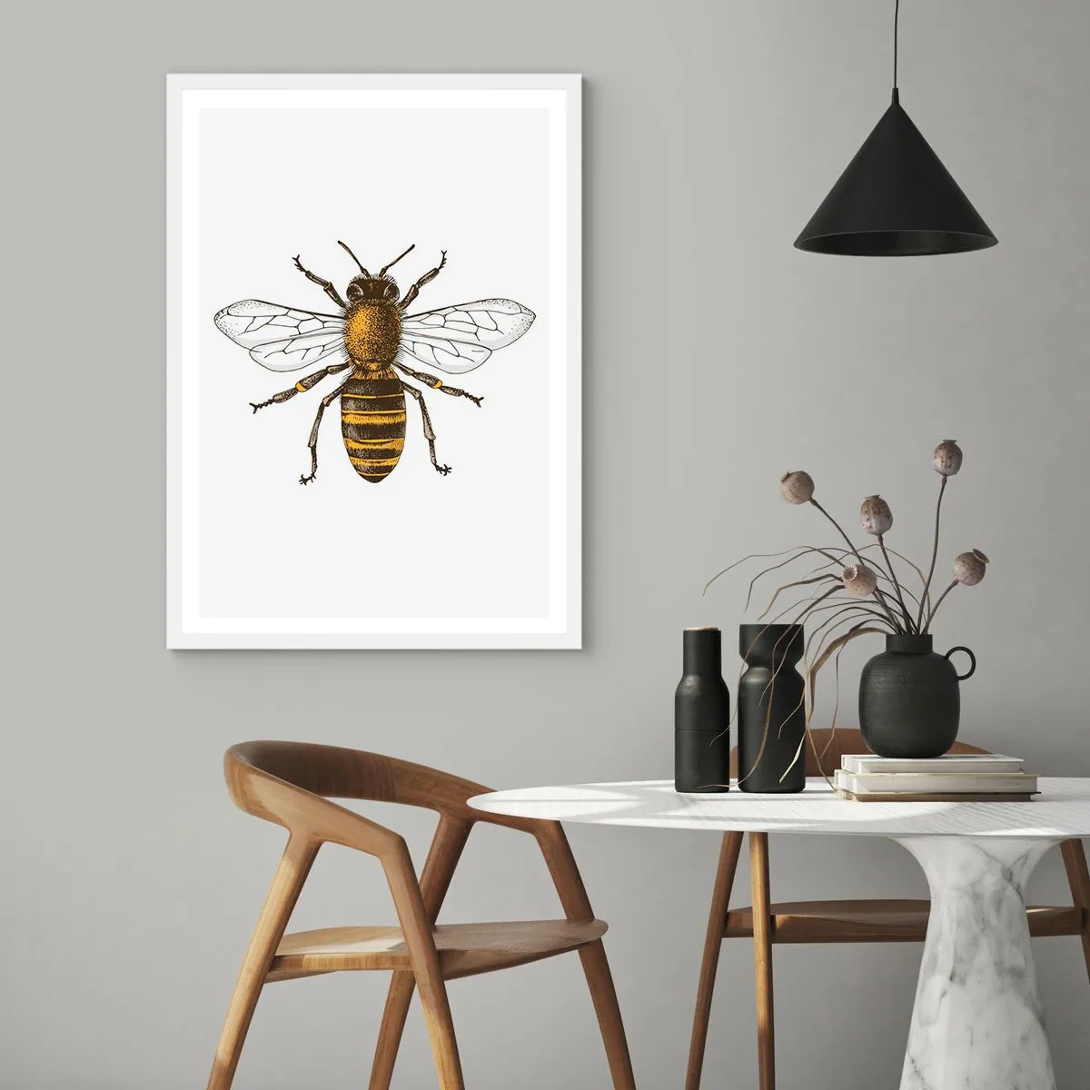 Poszter fekete keretben - Gyönyörű és jó - 70x100 cm