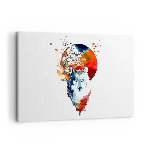 Vászonkép - Szembe az éjszakával - 120x80 cm