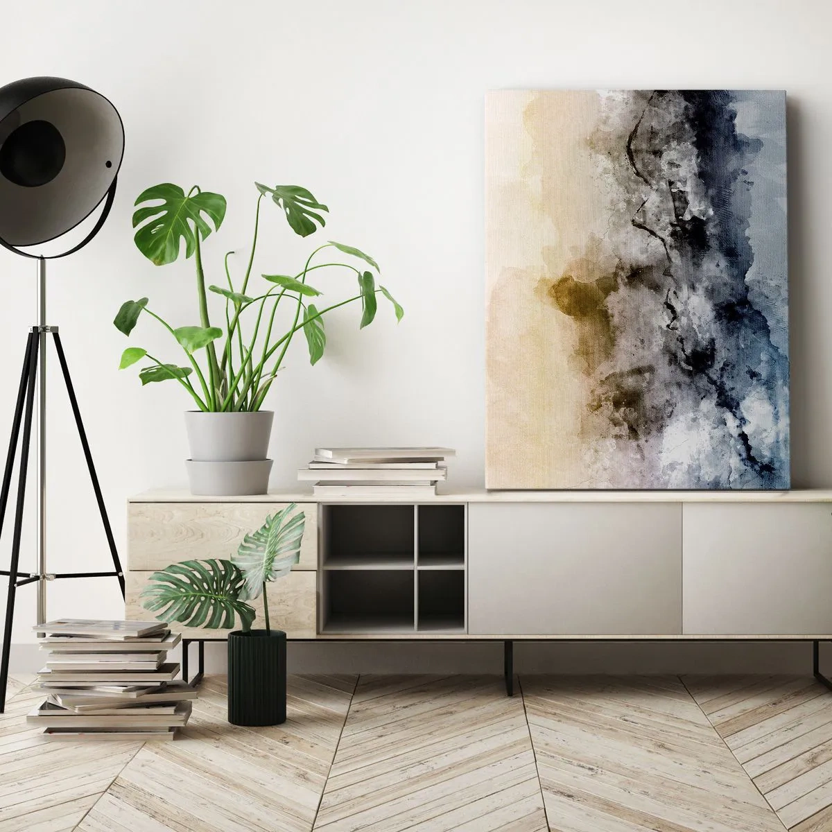 Vászonkép - Ködfelhőbe fulladt - 45x80 cm