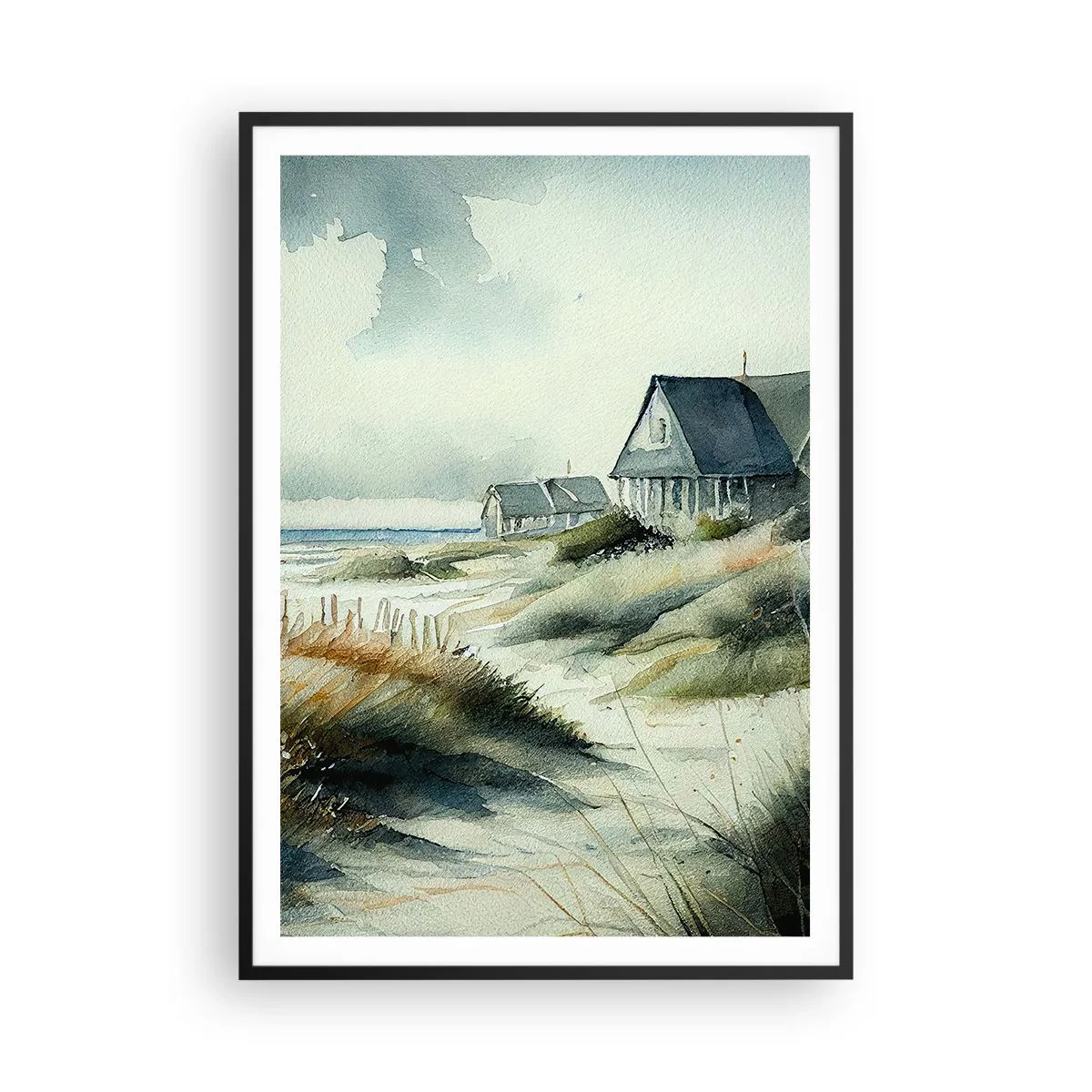 Poszter fehér keretben - Távol a nyüzsgéstől  - 70x100 cm