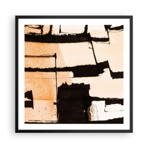 Poszter fehér keretben - Mégis rend - 60x60 cm