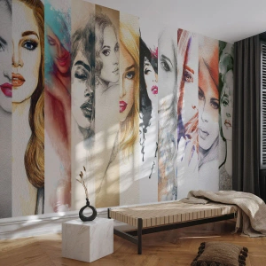 Fotótapéta Premium Sand - És ez mindig TE  - Nő, Női Arc, portré - 200x140 cm