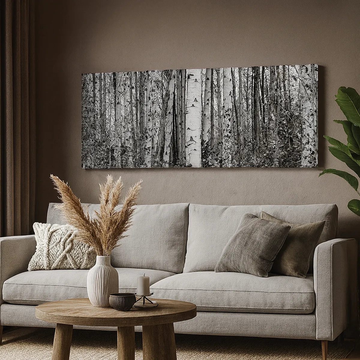 Vászonkép - Nyírfa oszlopsor - 30x30 cm