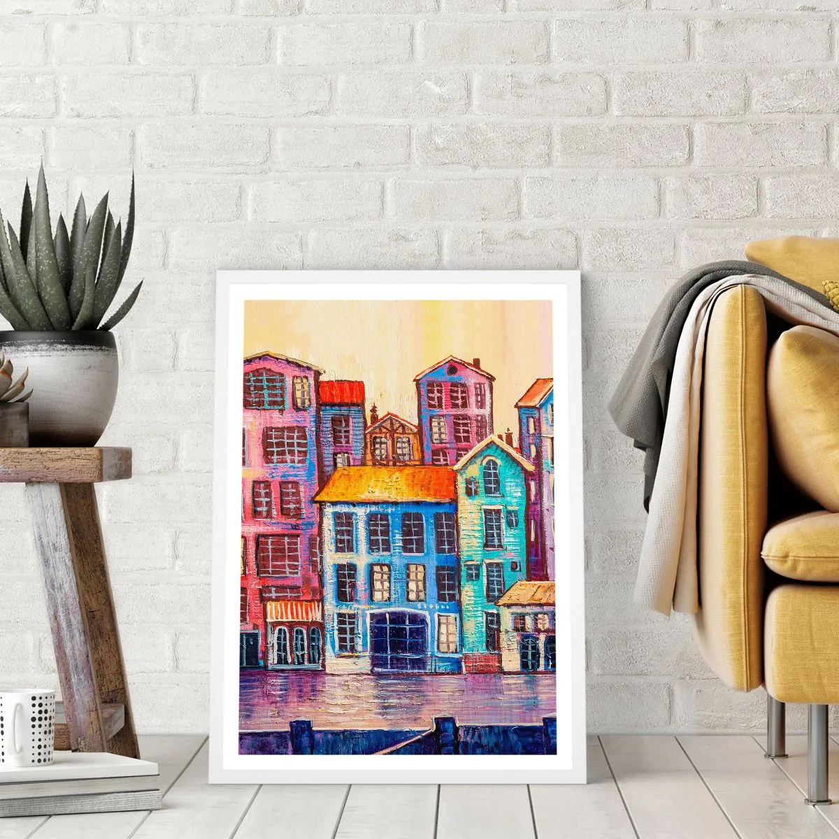 Poszter fekete keretben - Egy város, mint egy tündérmese - 70x100 cm