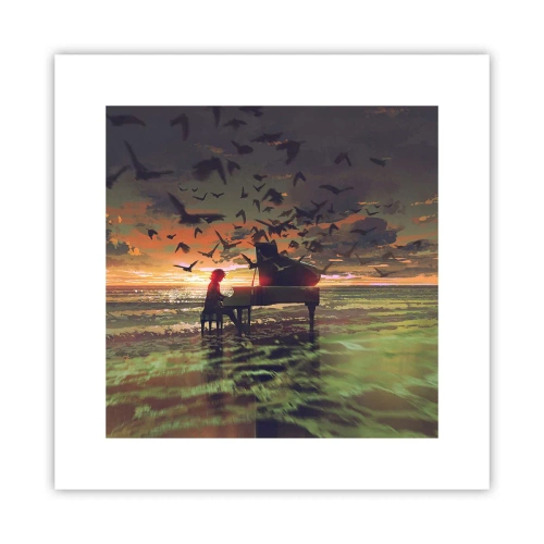Poszter - Koncert zongorára és a hullámokra - 30x30 cm