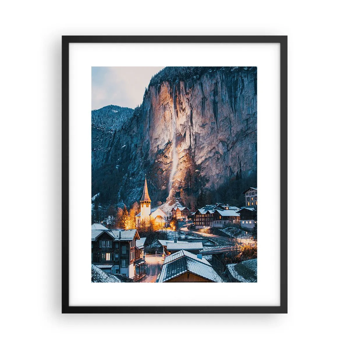 Poszter fehér keretben - A tél ragyogó szelleme - 40x50 cm