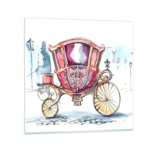 Üveg kép - Esküvőre vagy bálba? - 30x30 cm