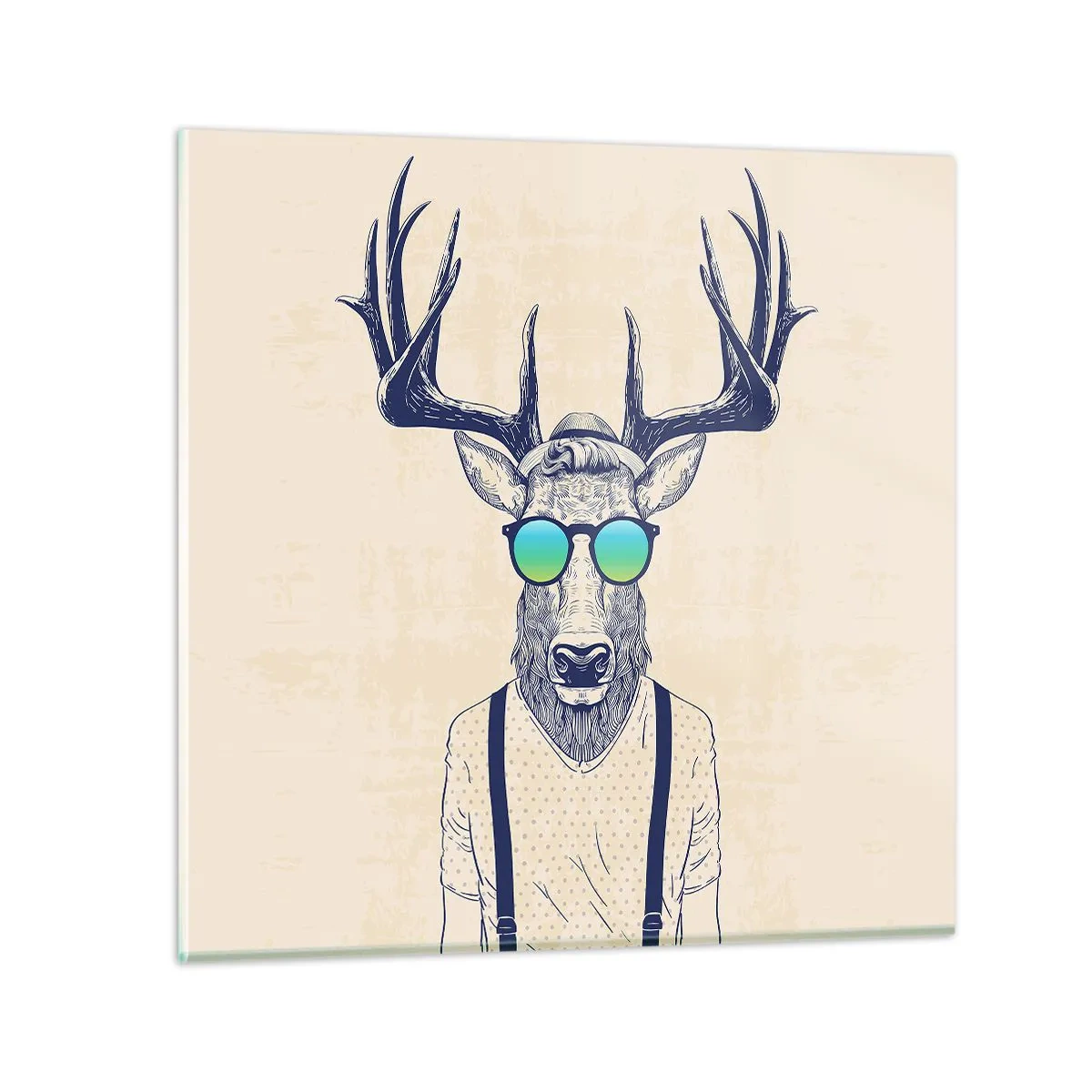 Üveg kép - Kire számítottál? - 40x40 cm