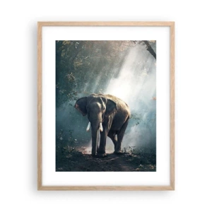 Poszter világos tölgy keretben - Nyugodt séta - 40x50 cm