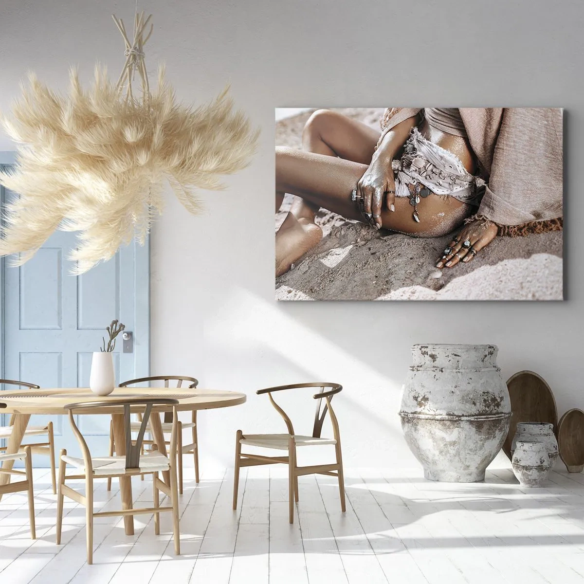 Vászonkép - A hullámok vetettek partra? - 120x80 cm