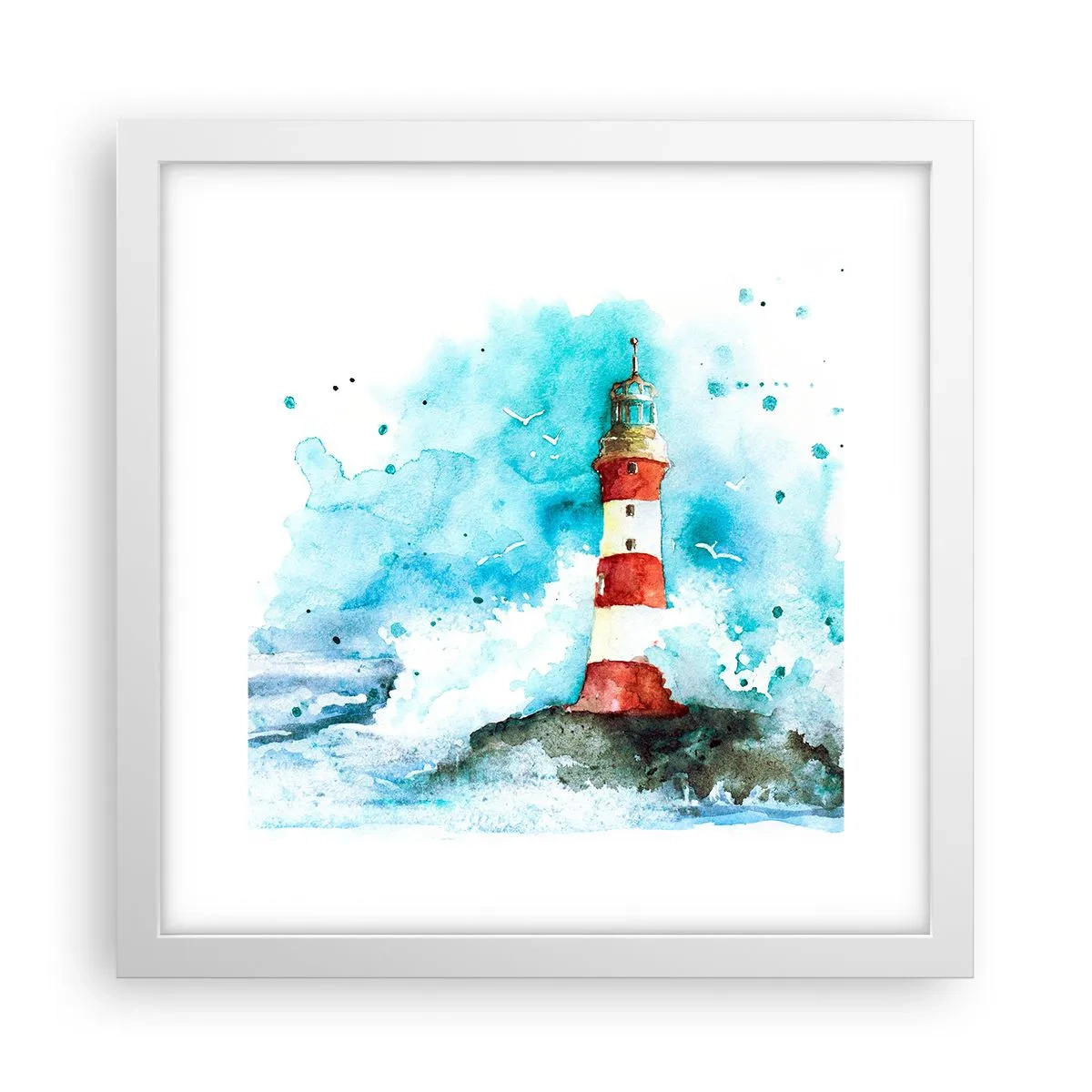 Poszter fekete keretben - Az elemek egysége - 30x30 cm