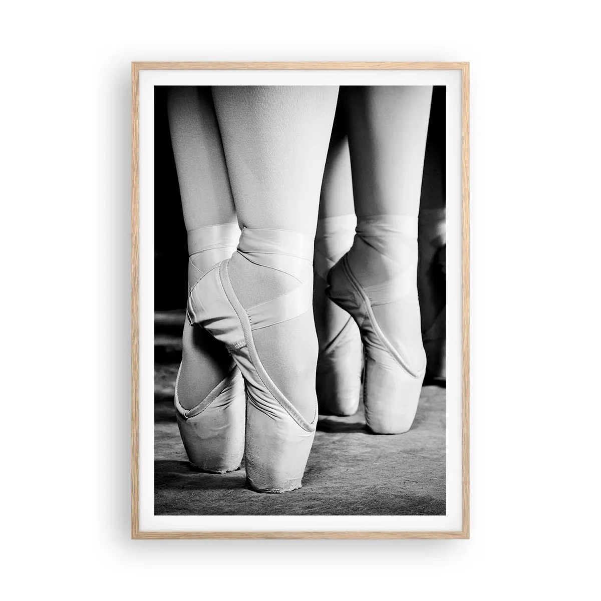 Poszter világos tölgy keretben - Együtt, könnyedén - 70x100 cm