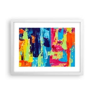 Poszter fekete keretben - Az élet gyönyörű! - 40x30 cm