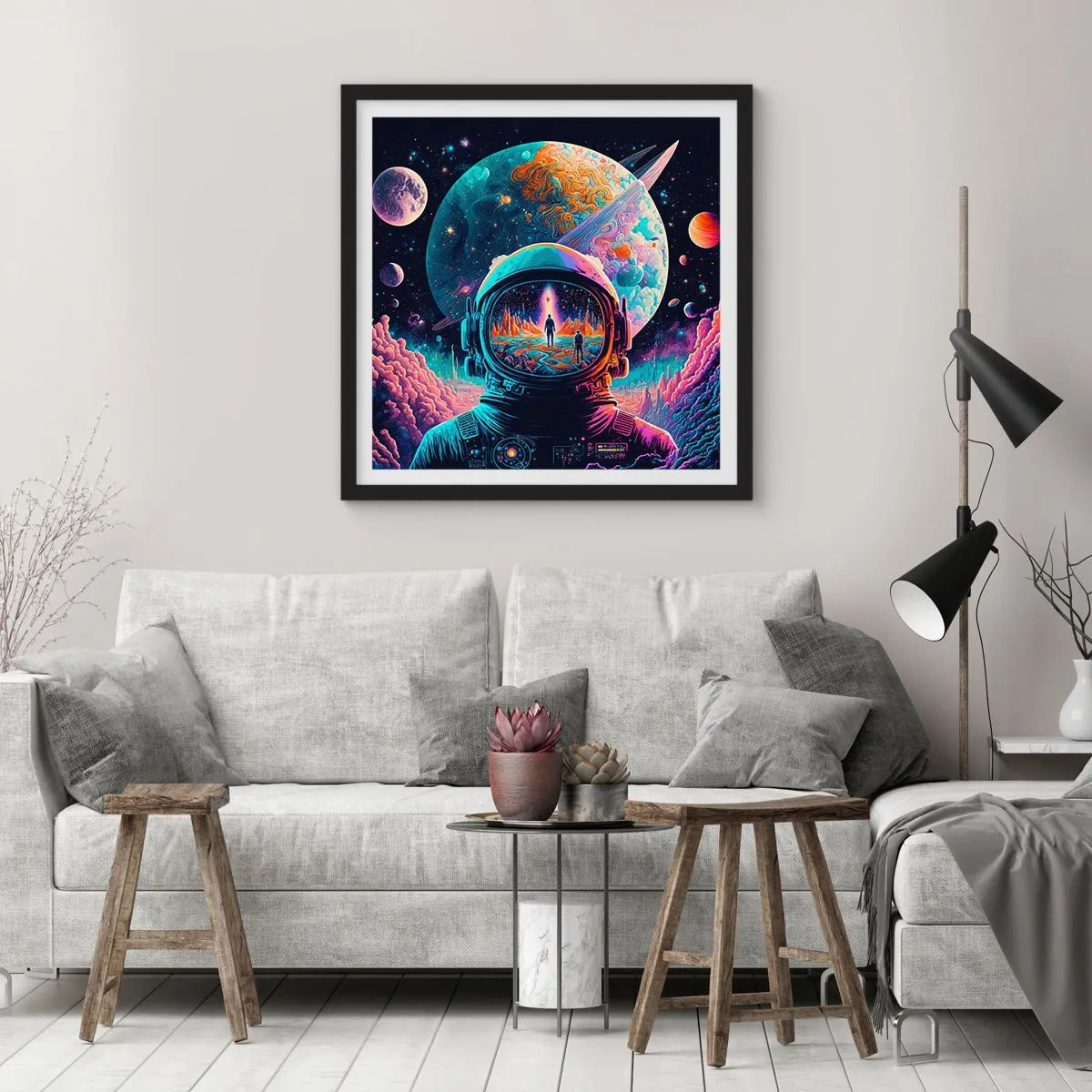 Poszter fehér keretben - A filozófusok sosem álmodtak erről - 50x50 cm