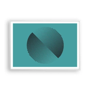 Poszter fekete keretben - A kör - egy geometriai variáció - 100x70 cm