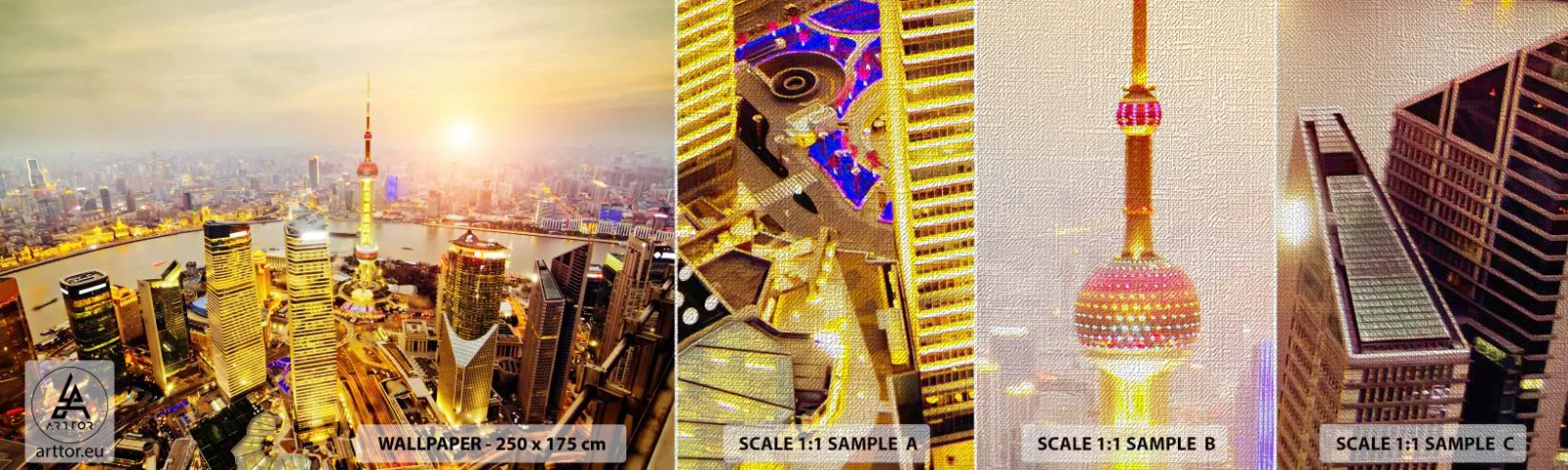 Fotótapéta Minta Premium Canvas - Ázsiai álom - Város, Tájkép, Építészet - 100x30 cm