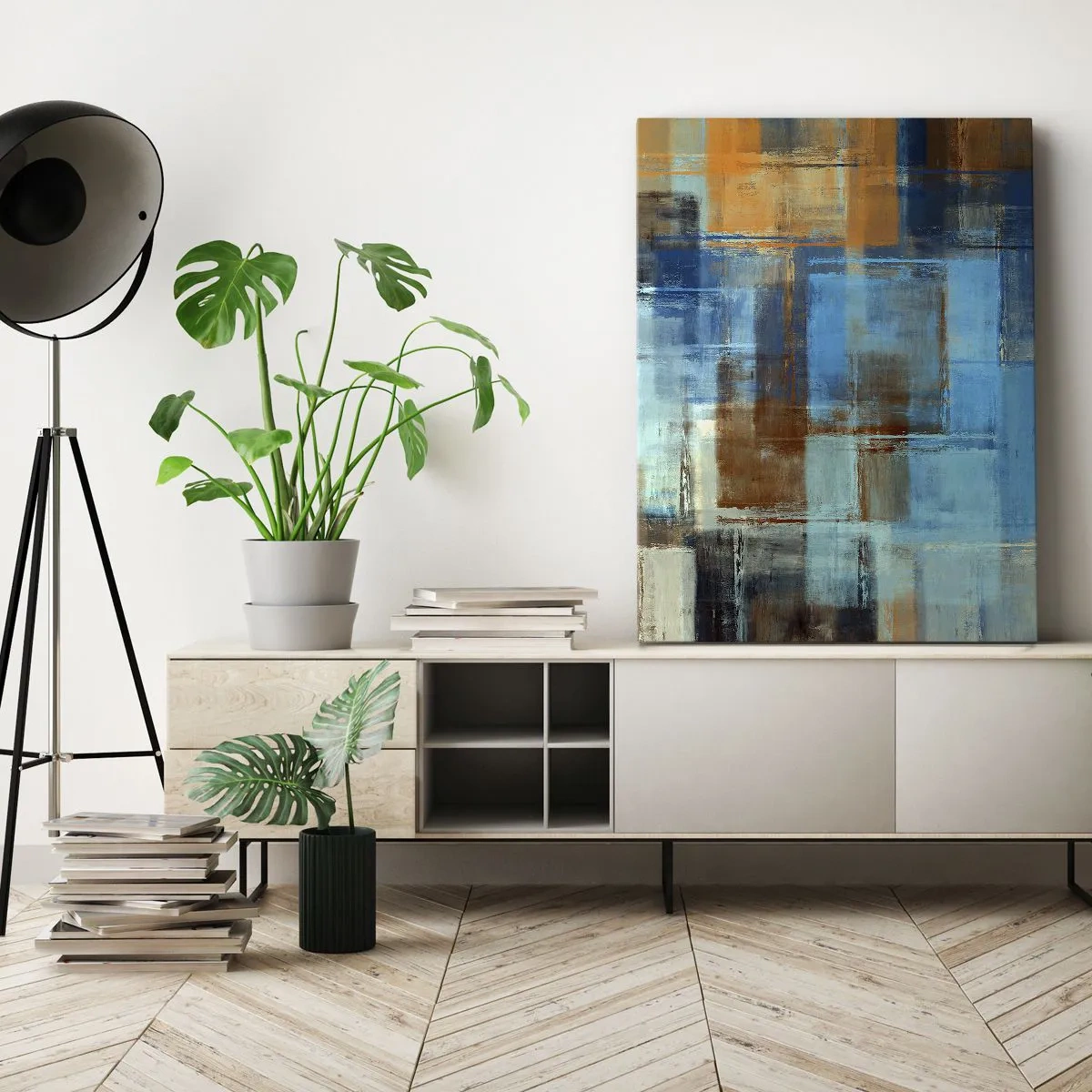 Vászonkép - A kék fátyolon keresztül - 55x100 cm