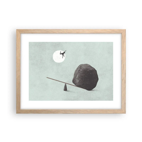 Poszter világos tölgy keretben - Valóra vált álom. - 40x30 cm