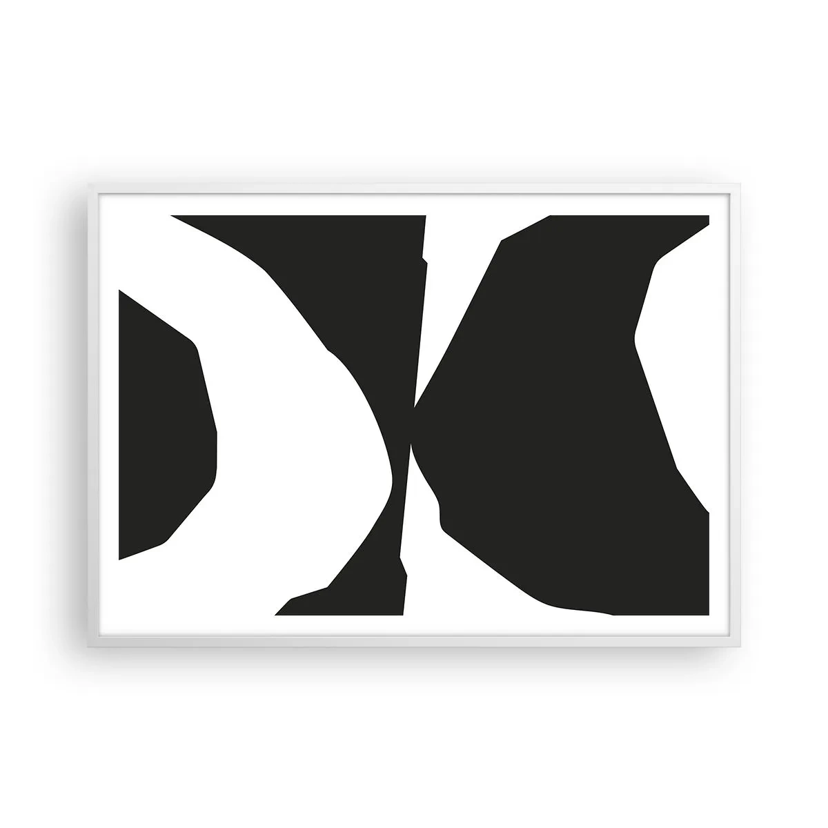 Poszter fekete keretben - Pozitív-negatív - 100x70 cm