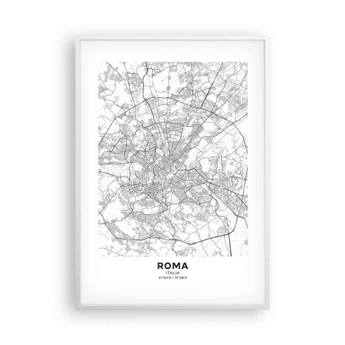 Poszter fekete keretben - Római kör - 70x100 cm