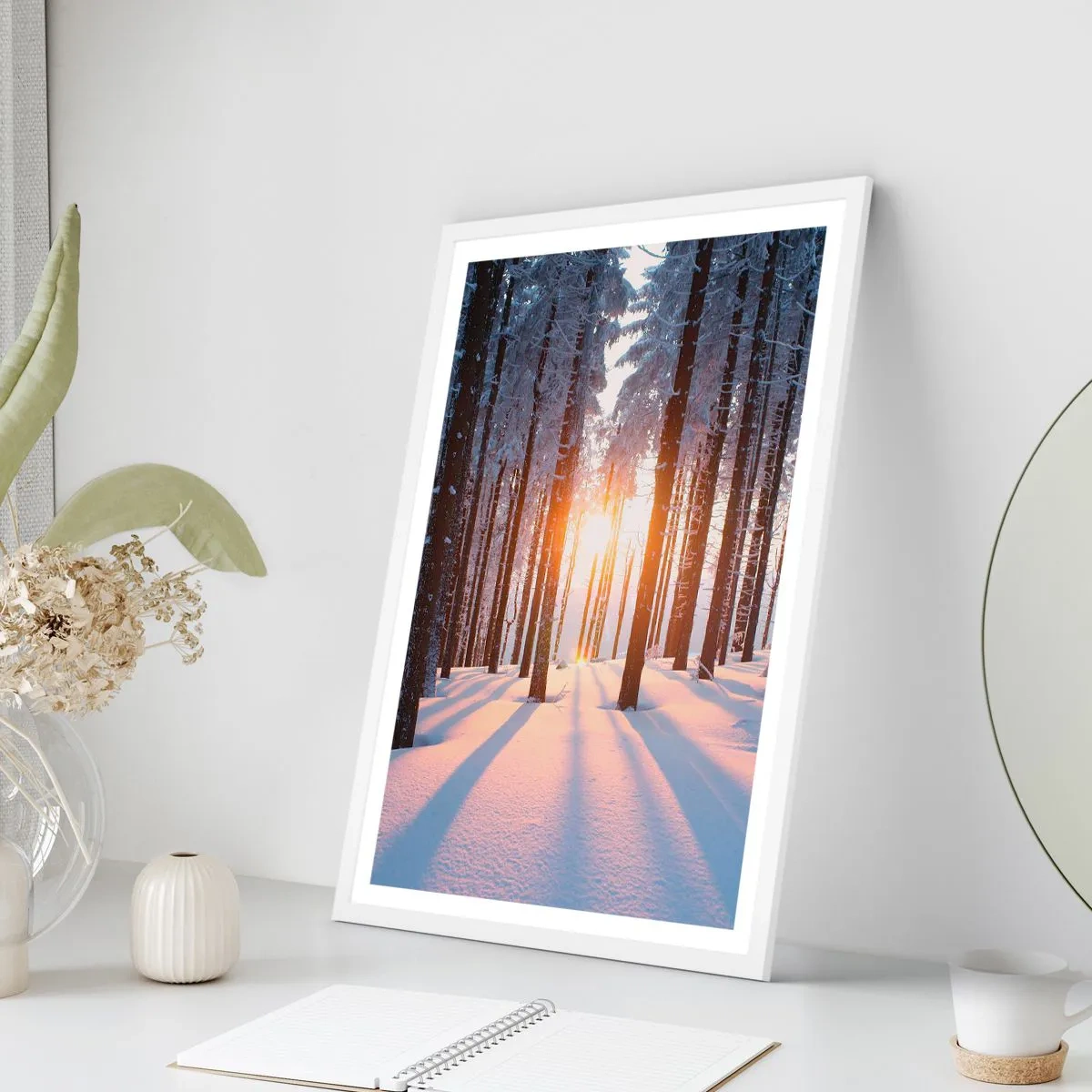 Poszter fekete keretben - Egyértelműen fekete-fehéren - 30x40 cm