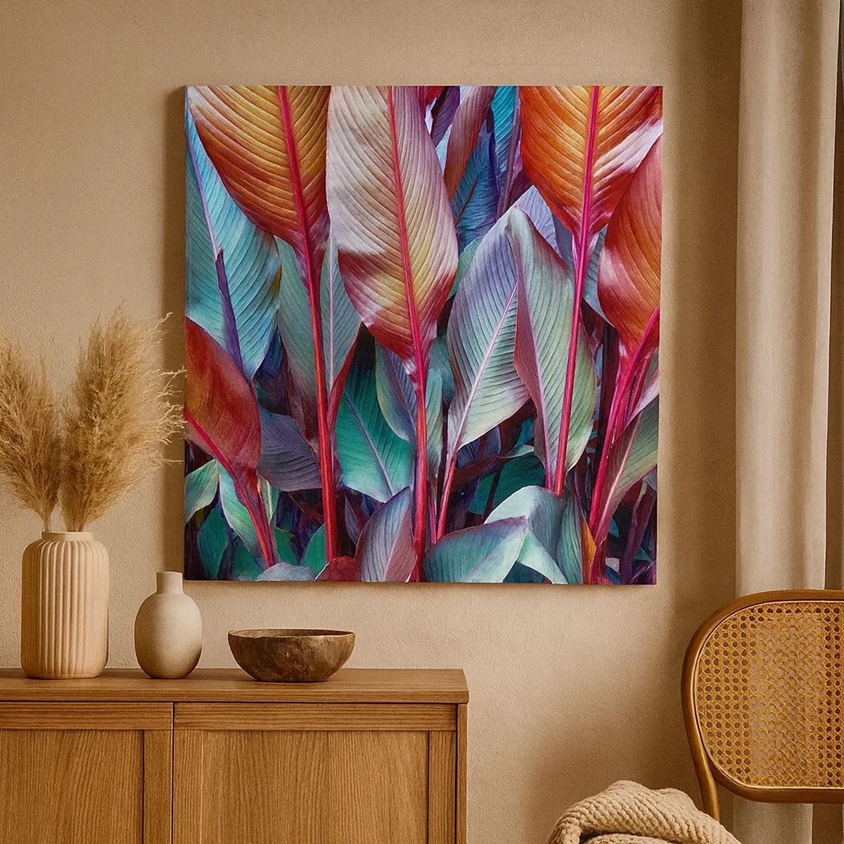 Vászonkép - Egy színes sűrű - 30x30 cm