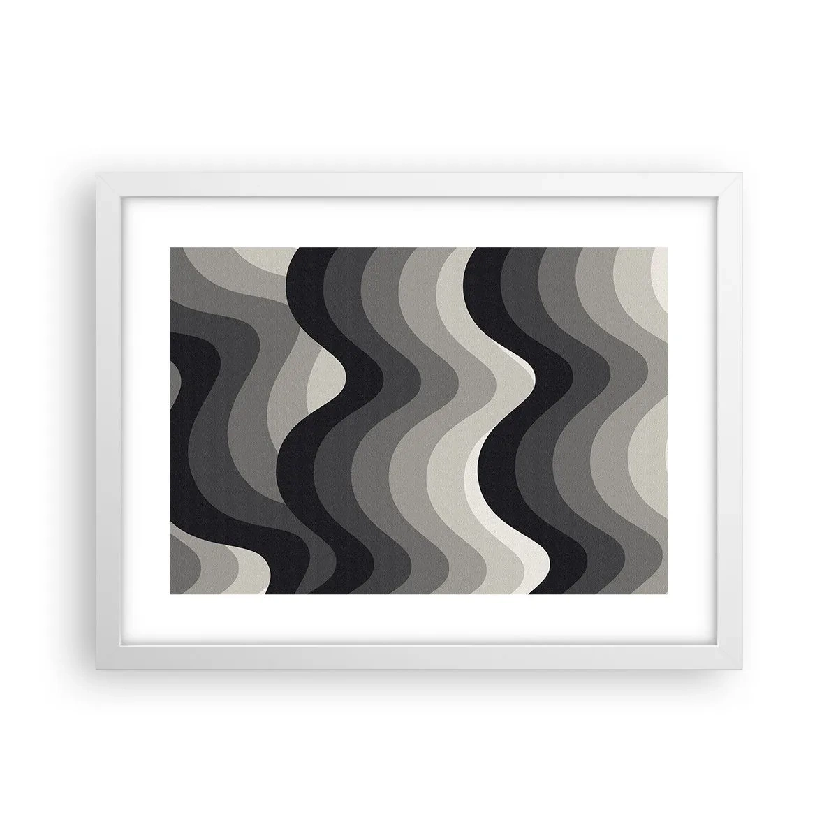 Poszter fekete keretben - Hullám a hullám után - 40x30 cm