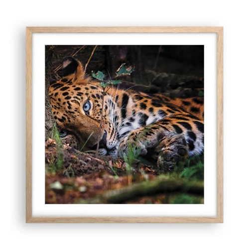 Poszter világos tölgy keretben - Bízz bennem - 50x50 cm