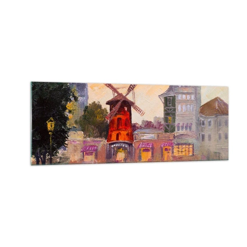Üveg kép - Párizsi ikonok - Moulin Rouge - 140x50 cm